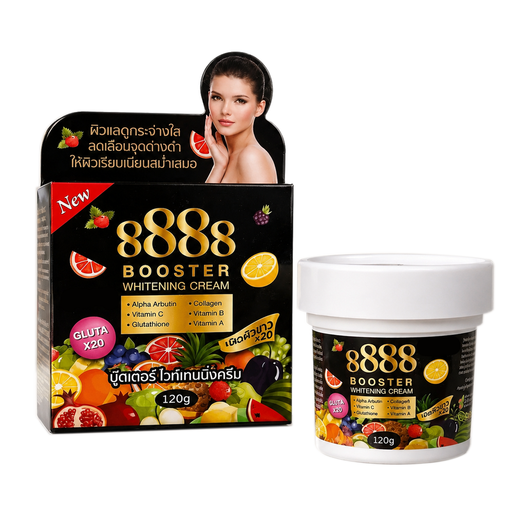 8888 Booster Whitening Cream (Black) 120g