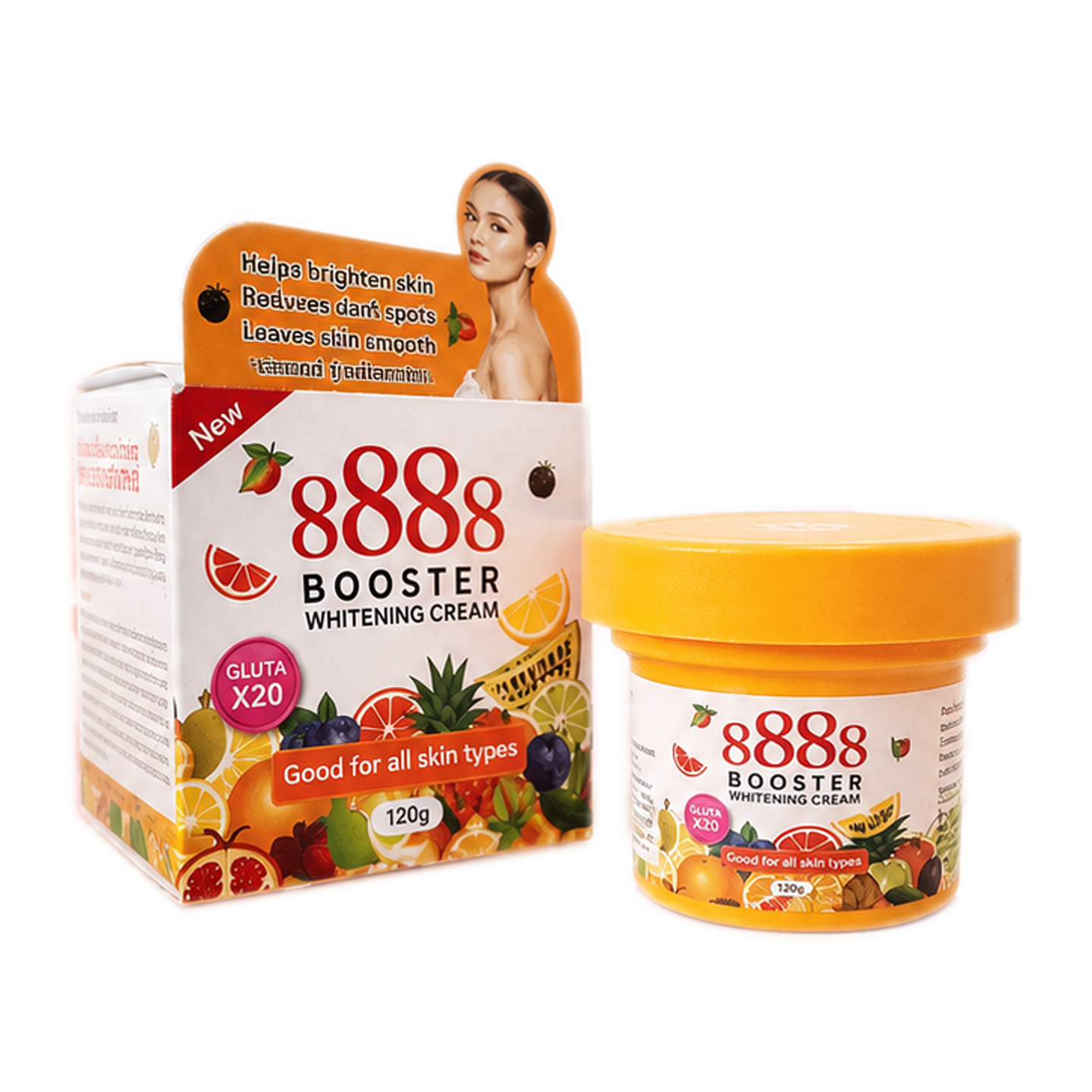 8888 Booster Whitening Cream (White) 120g