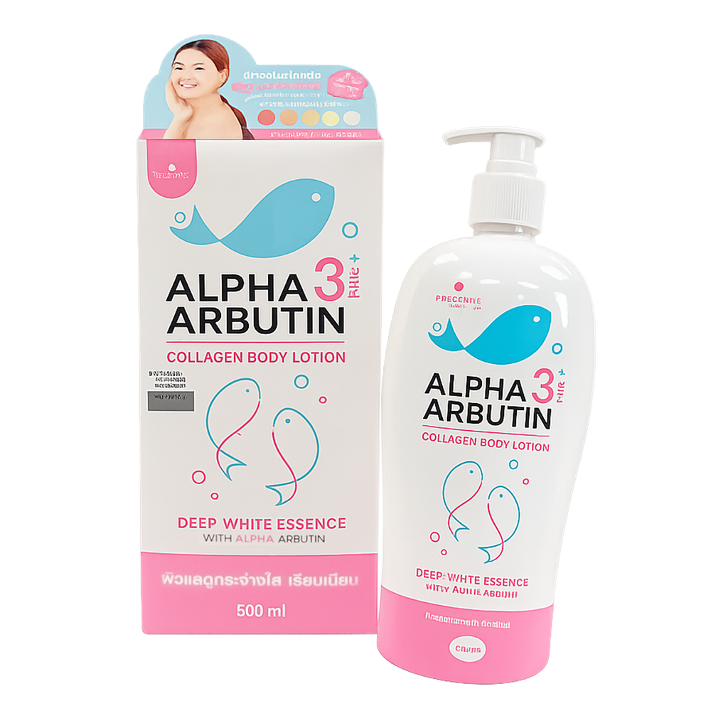 Alpha Arbutin 3+ Plus Collagen Body Lotion Deep White Essence (495ml)