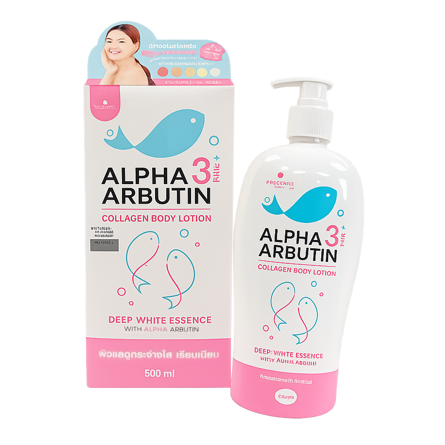Alpha Arbutin 3+ Plus Collagen Body Lotion Deep White Essence (495ml)