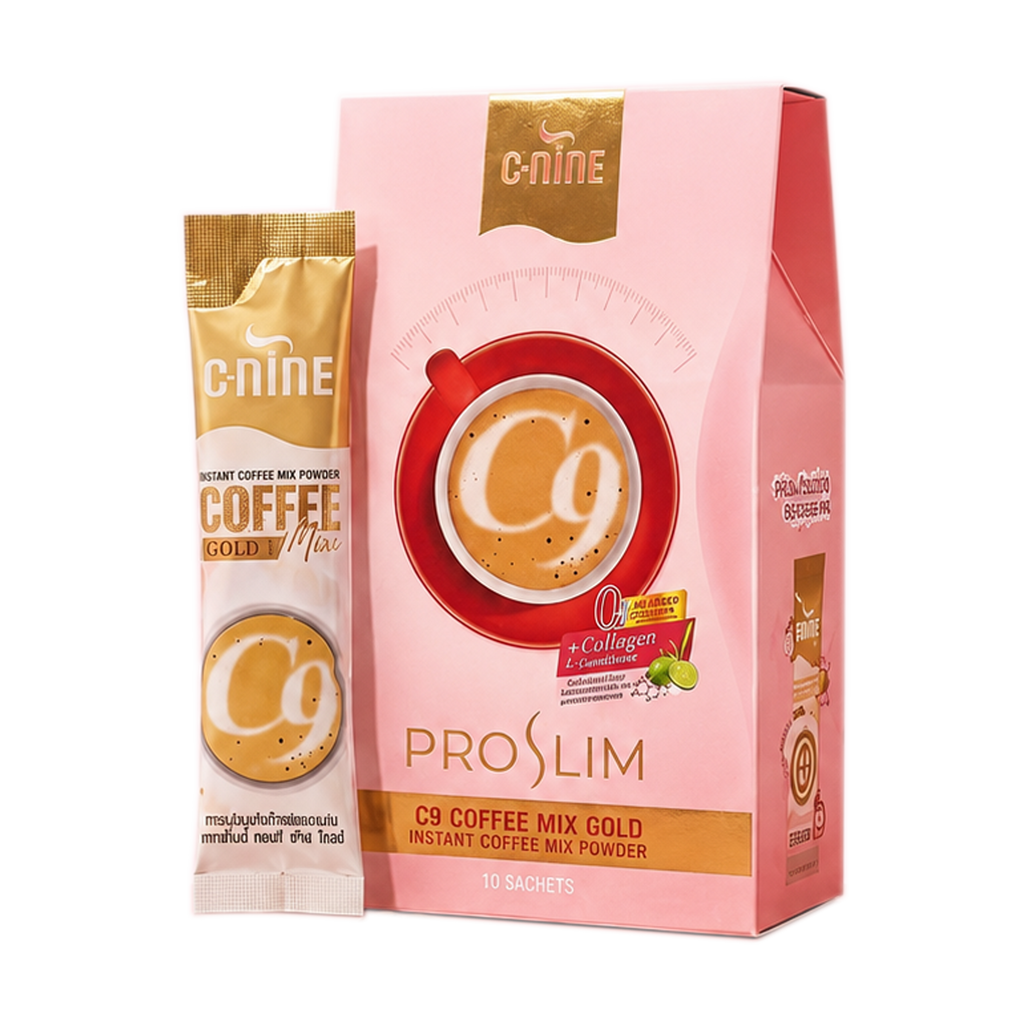 C9 (C-Nine) Pro Slim Coffee Mix Gold (10 Sachets)