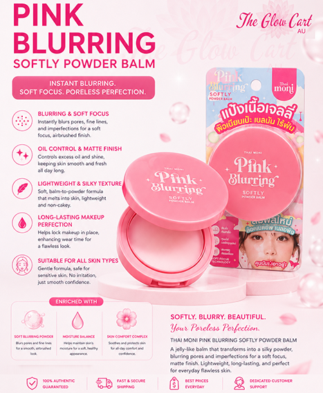 Thai Moni Pink Blurring Softly Powder Balm