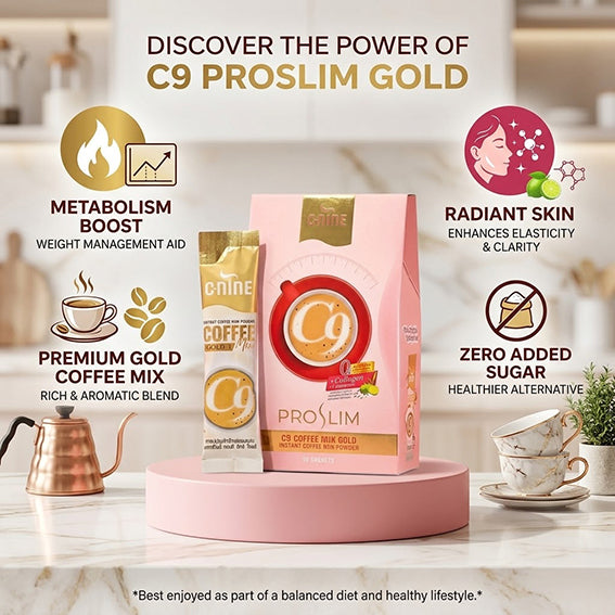 C9 (C-Nine) Pro Slim Coffee Mix Gold (10 Sachets)