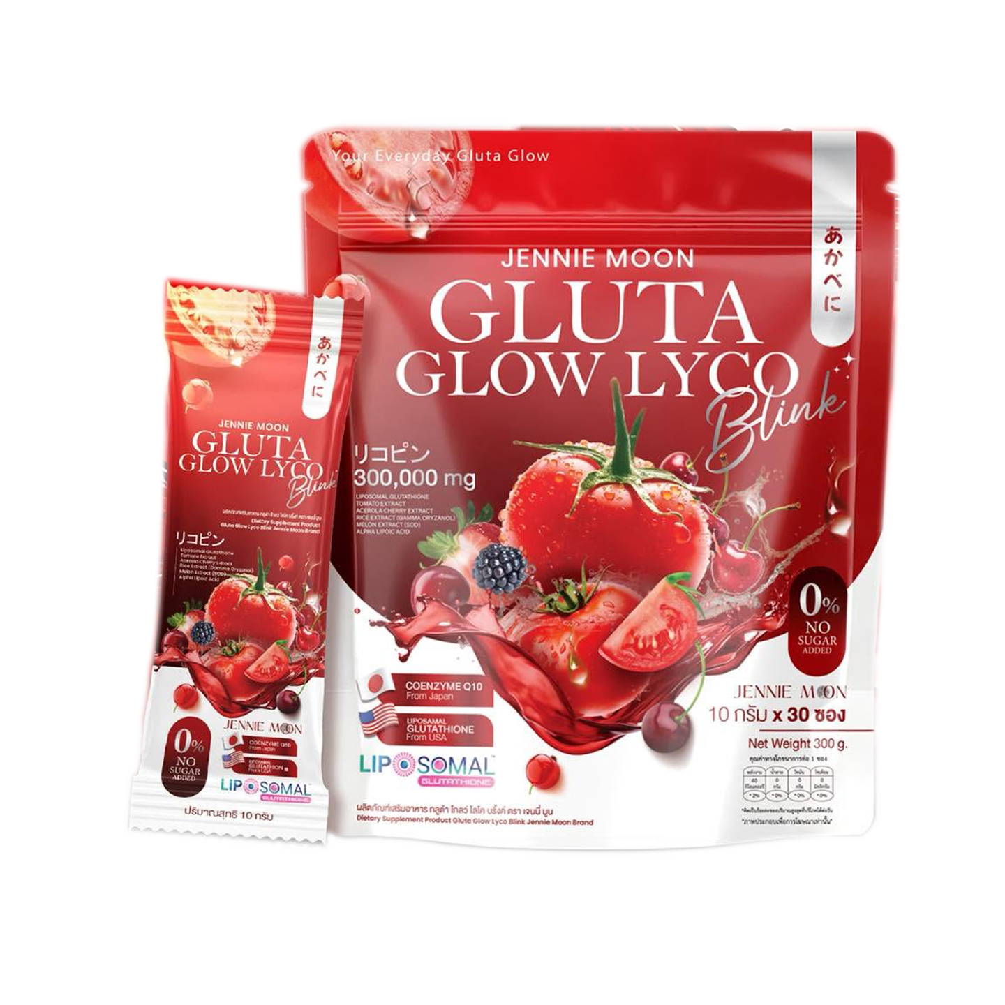 Jennie Moon Gluta Glow Lyco Blink (30 Sachets)